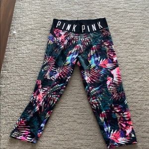 Victoria Secret Pink Tropical workout leggings